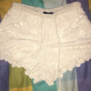 Crochet/lace shorts (slightly worn)